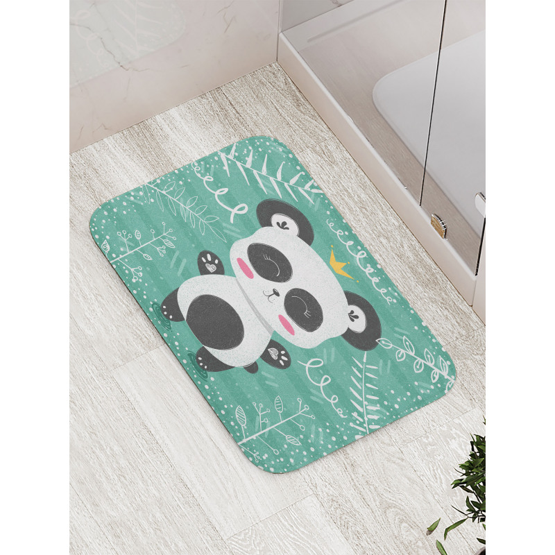 Woodland Items Drawn by Hand Bath Mat