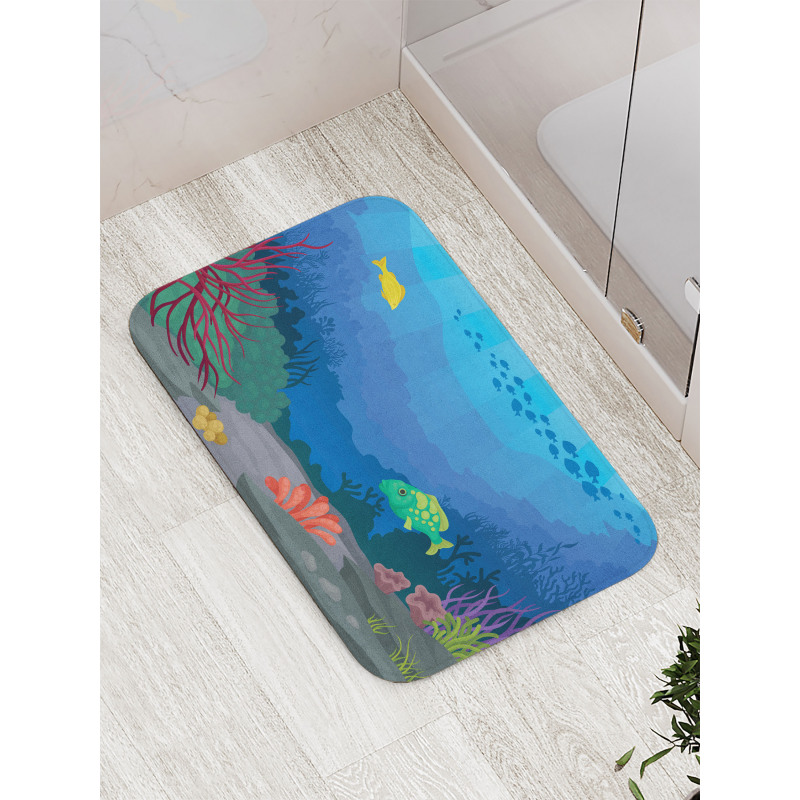 Oceanic Seaweed Seascape Bath Mat