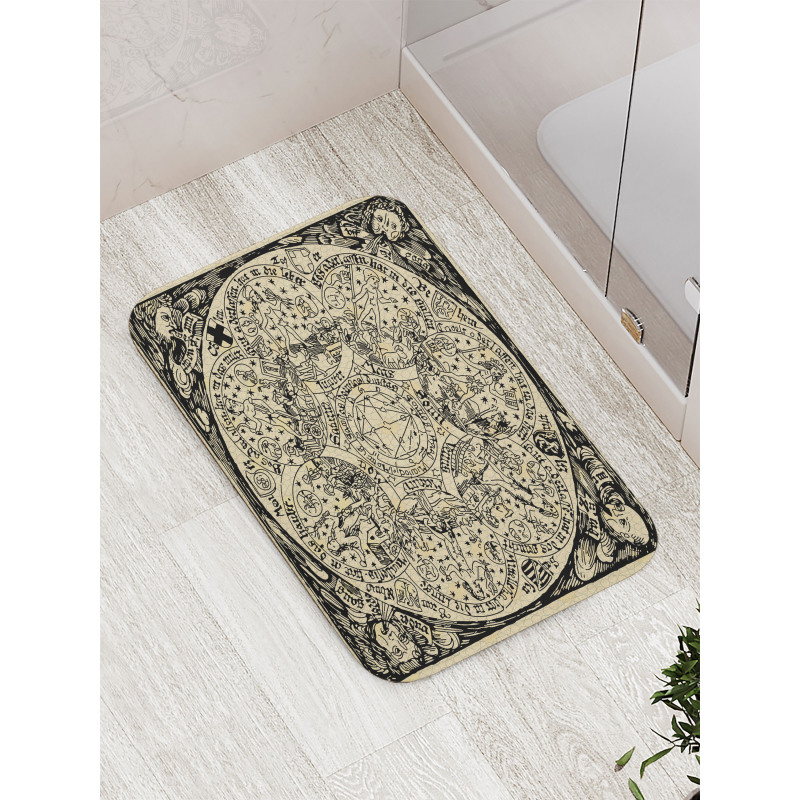 Map Bath Mat