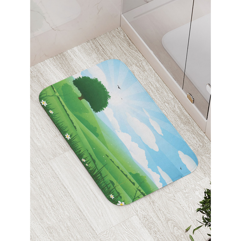 Single Tree View Bath Mat