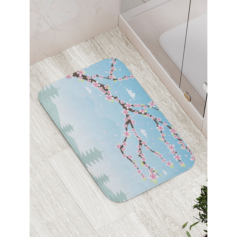 Blooming Branches Bath Mat