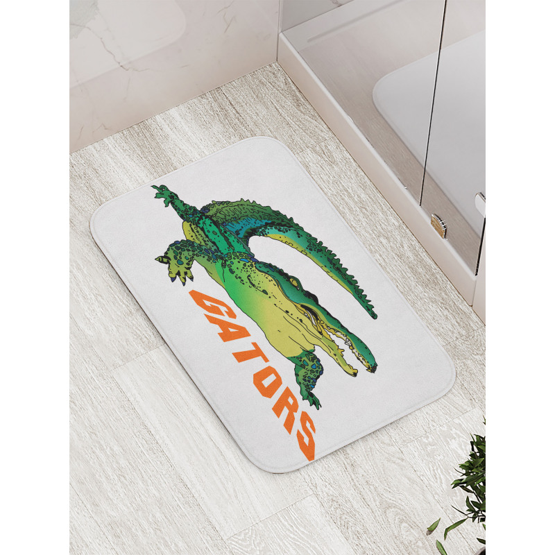 Wild Alligator Crocodile Bath Mat