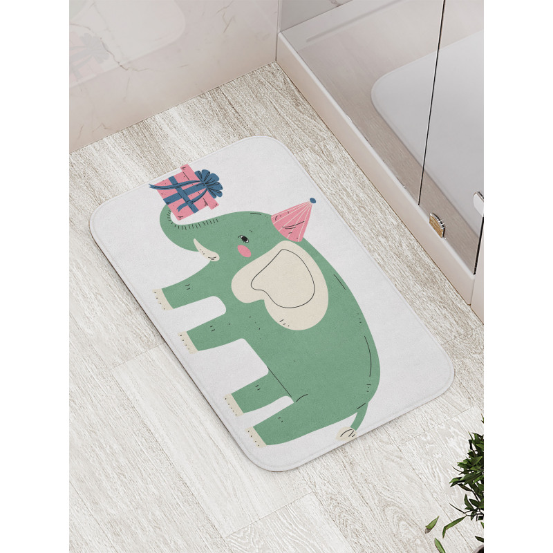 Animal with Gift Box Bath Mat