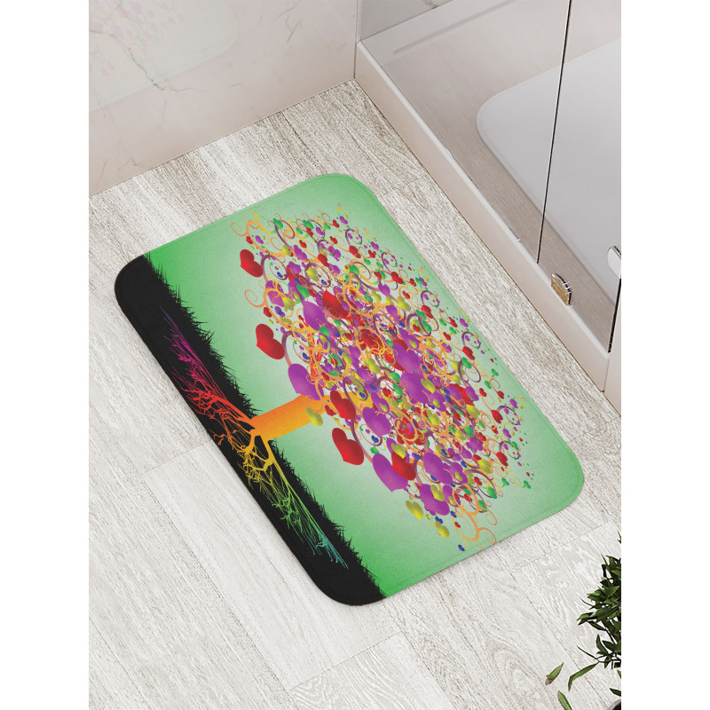 Magic Love Tree Heart Bath Mat