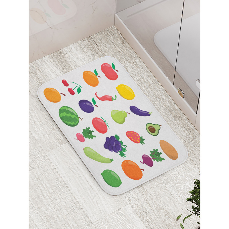 Diet Food Bath Mat