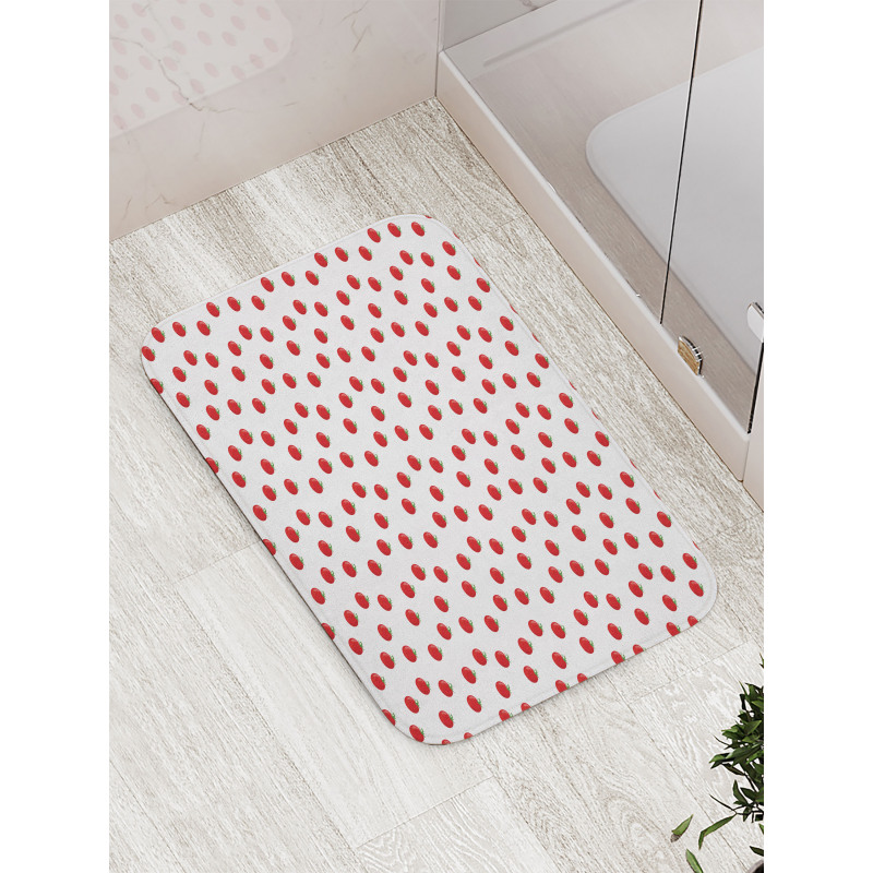 Repetitive Healthy Items Bath Mat