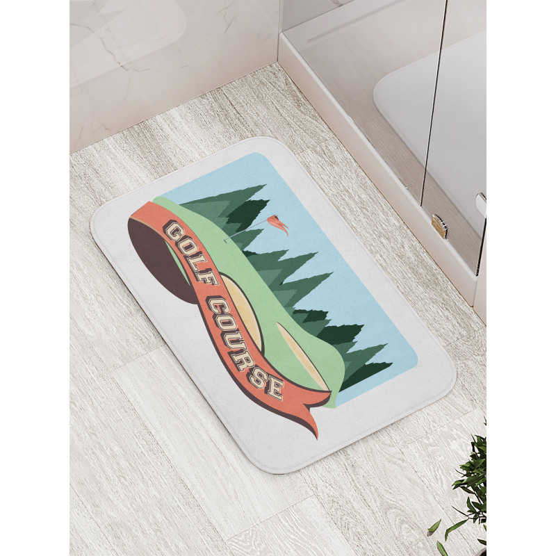 Forest and Flag Bath Mat