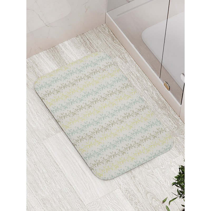 Vertical Berry Branch Bath Mat