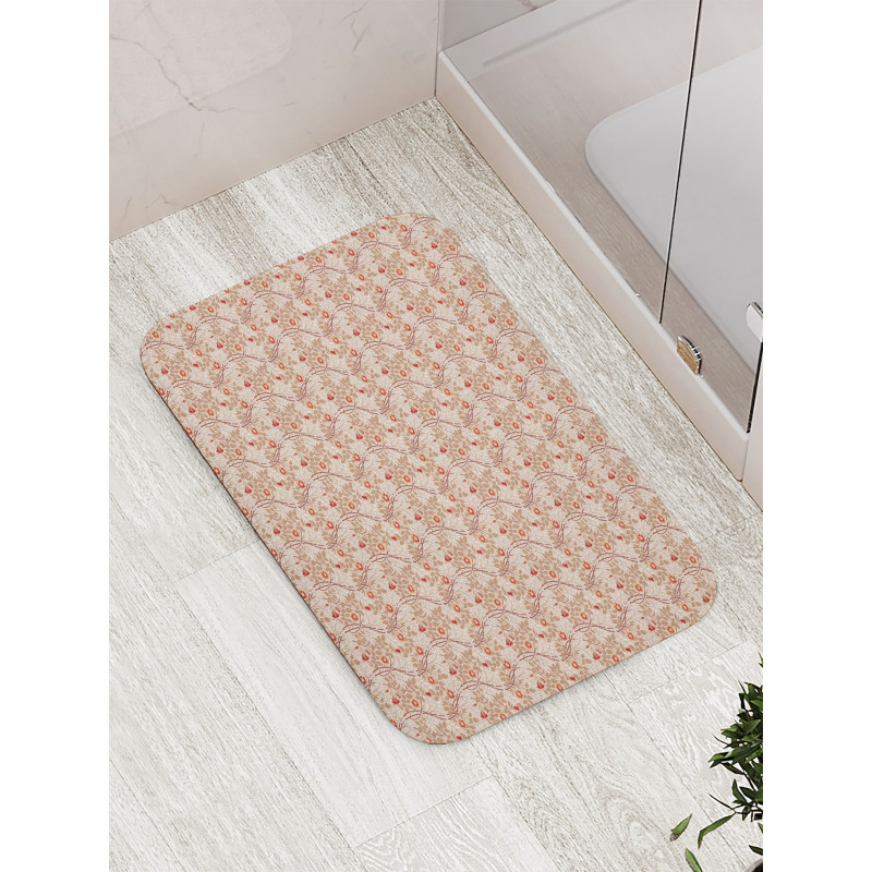 Botany Items and Branches Bath Mat