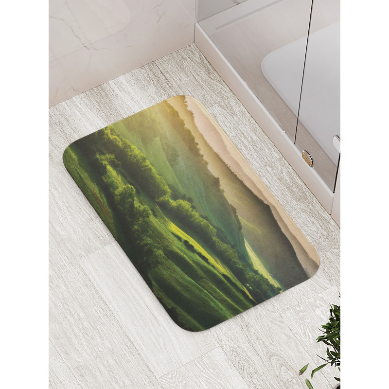 Sunrise on Mountains Bath Mat