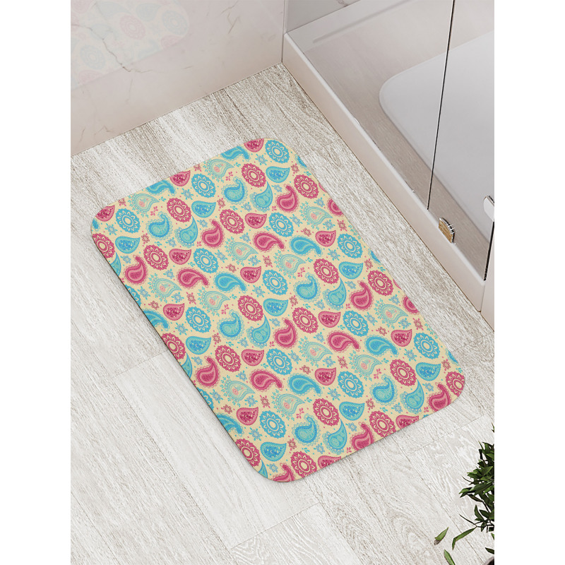 Flowers Design Bath Mat