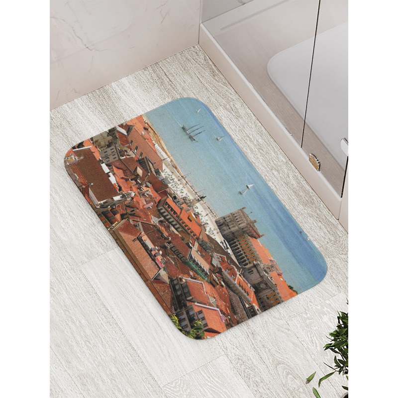 Nostalgic Lisbon City Bath Mat