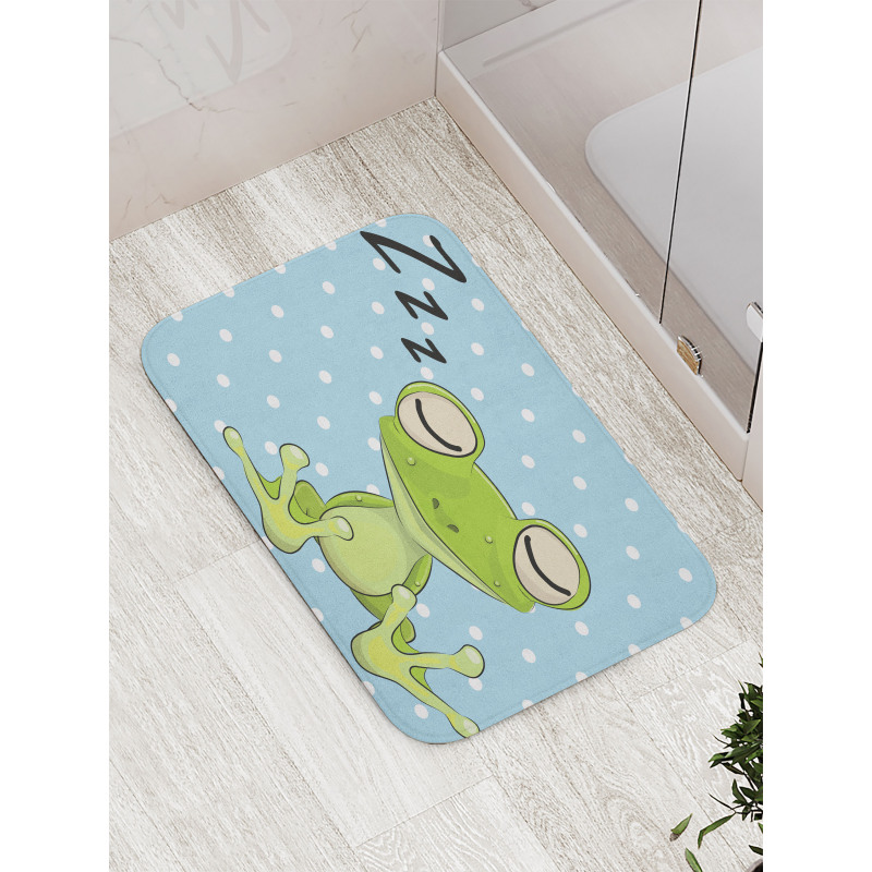 Frog Prince Polka Dots Bath Mat