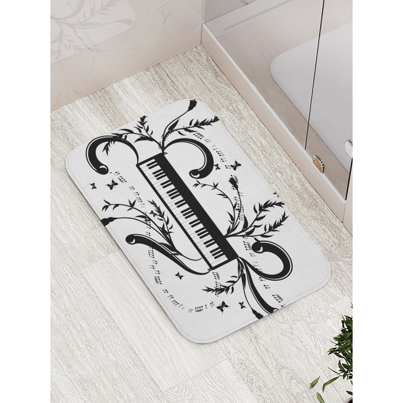 Electronic Burst Swirls Bath Mat