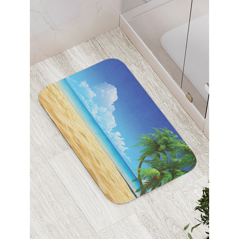 Tropical Leaves Beach Bath Mat