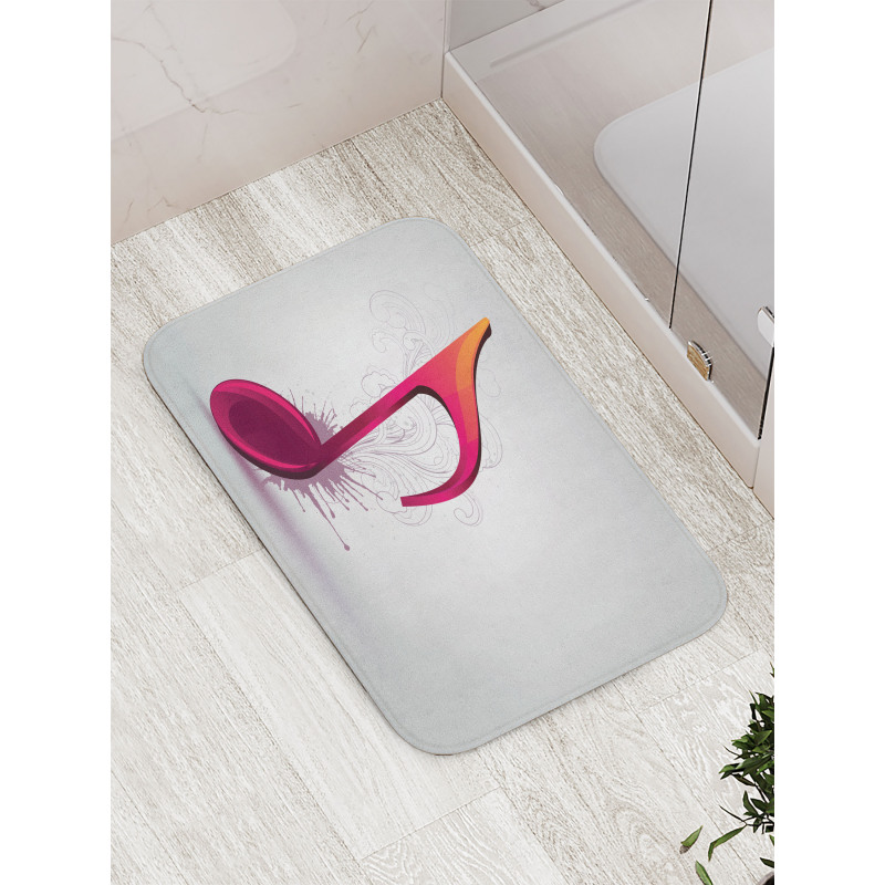 Single Note Flourishes Bath Mat