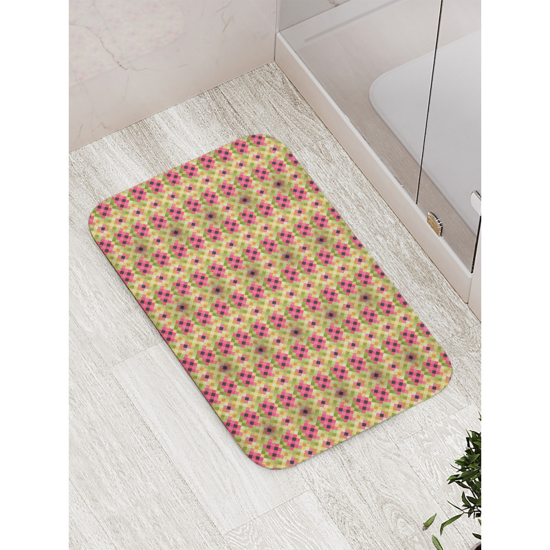 Diamond Shaped Formations Bath Mat