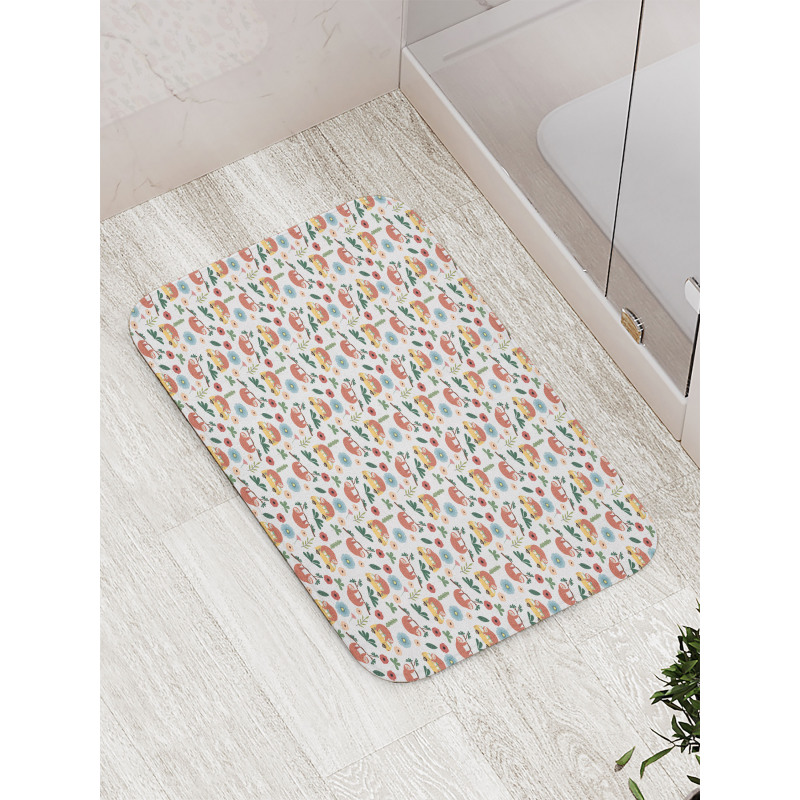 Sloth on Bus Branch Bath Mat