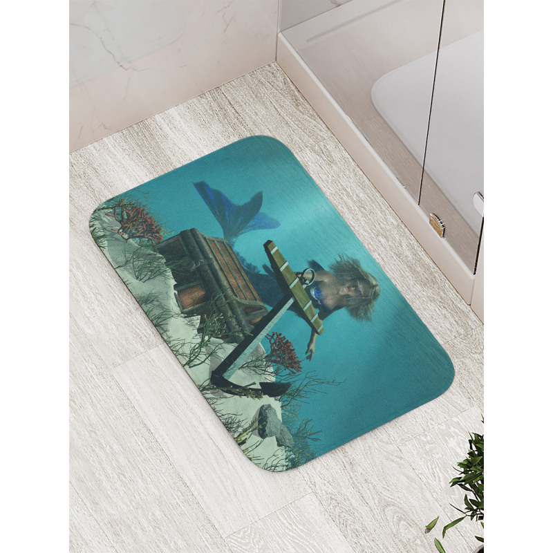 Ocean Mythical Pirate Bath Mat