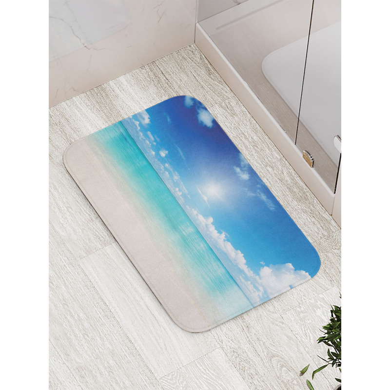 Sky and Tropical Sea Bath Mat