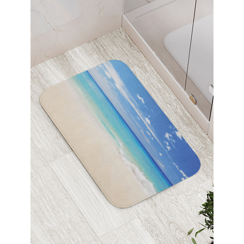 Shore Sea with Waves Bath Mat