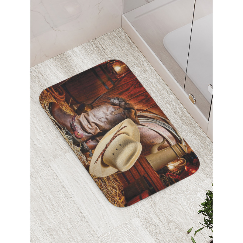 America Retro Rodeo Bath Mat