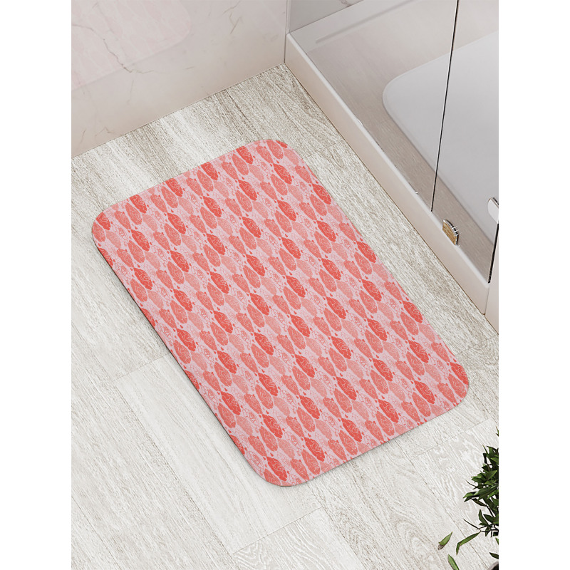 Roses and Little Hearts Bath Mat