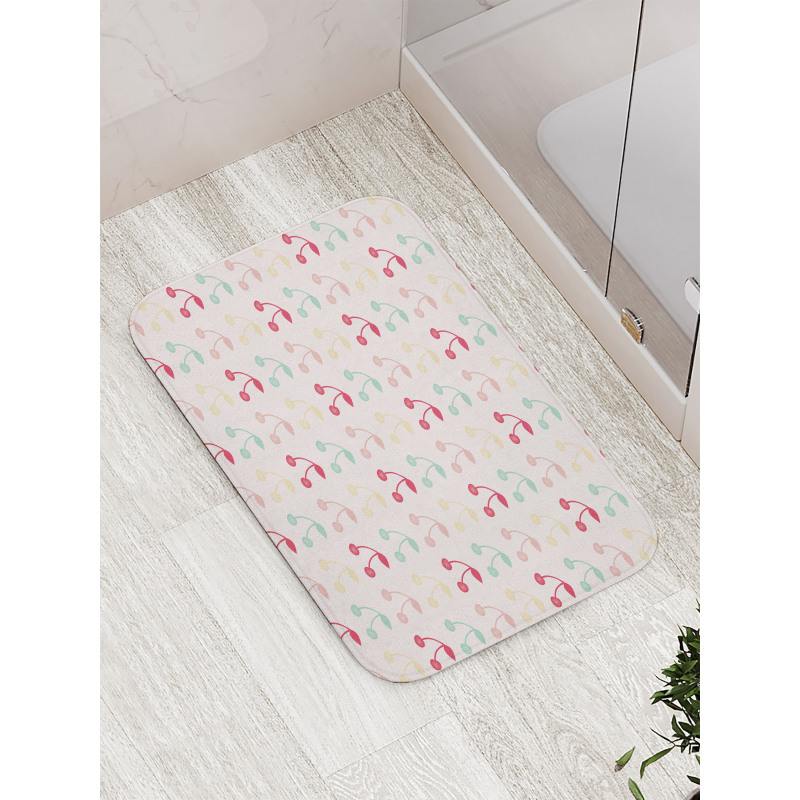 Symmetric Summer Fruit Art Bath Mat