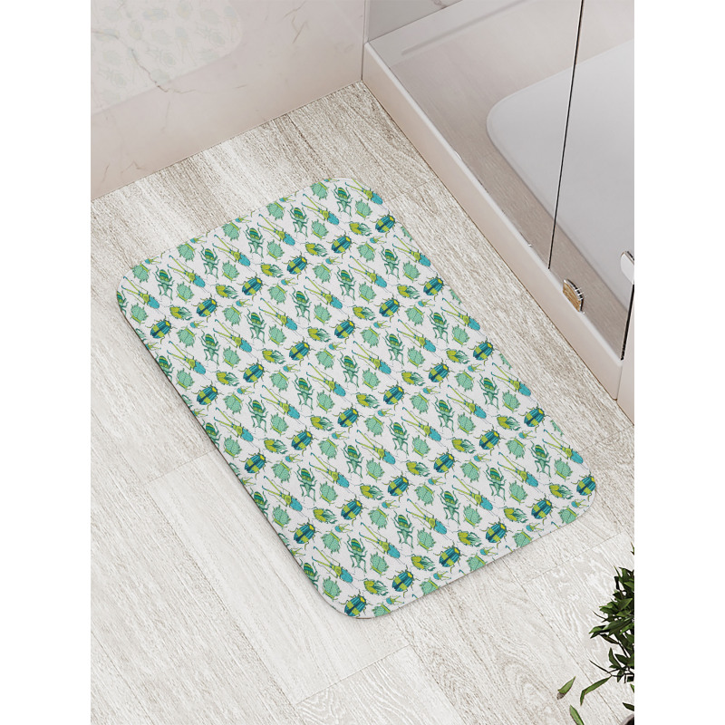 High Detailed Beetles Bath Mat