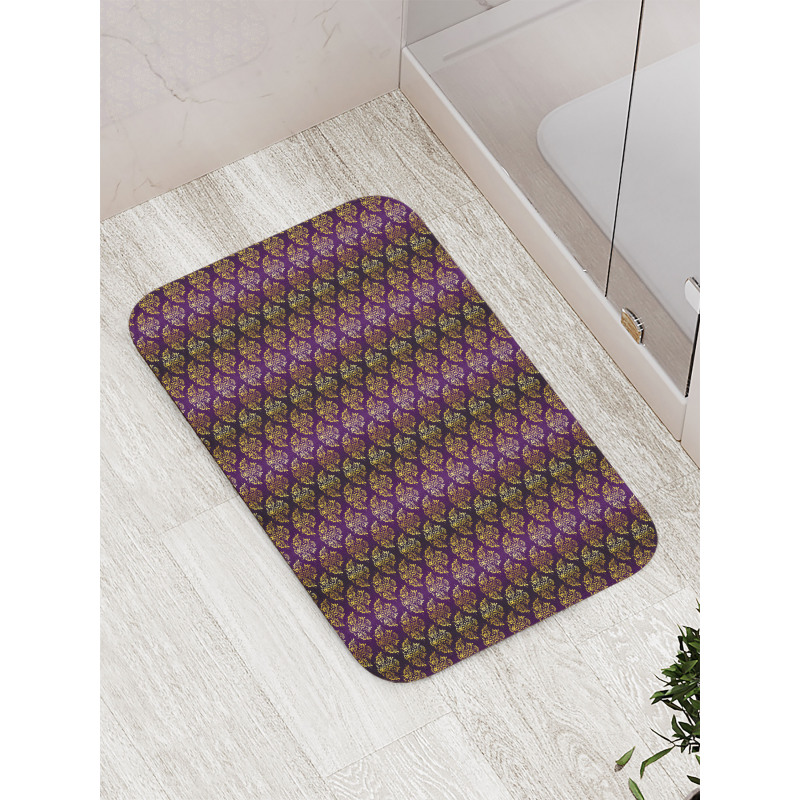 Dots Strokes and Flourishes Bath Mat