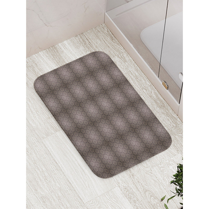 Triangles Swirls Artwork Bath Mat