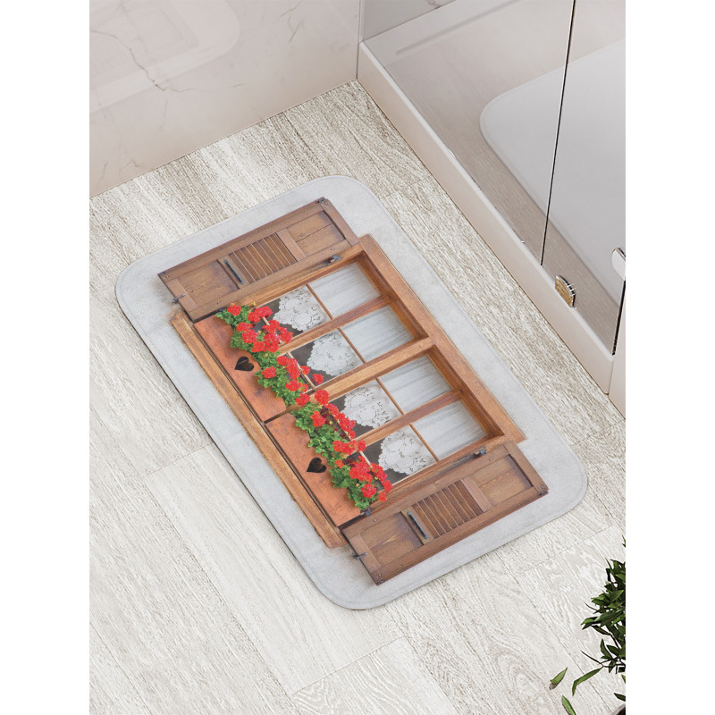 European Rustic Shutters Bath Mat