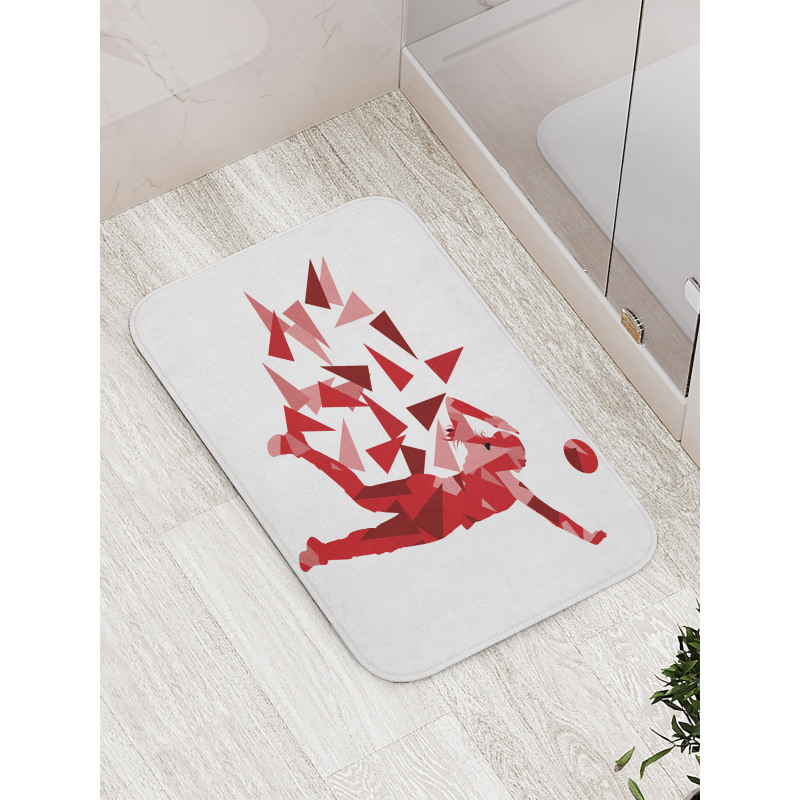 Woman Triangular Motifs Bath Mat