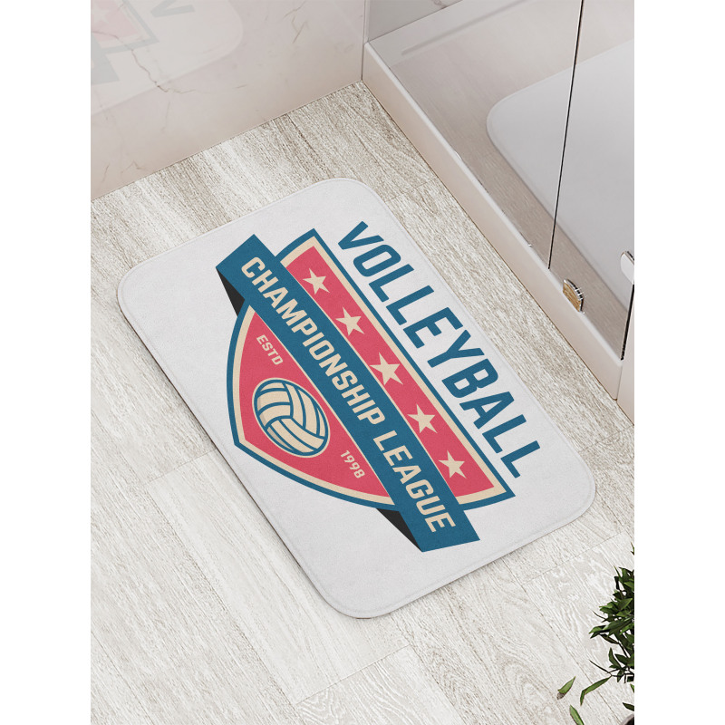 Calligraphic Logo Design Bath Mat