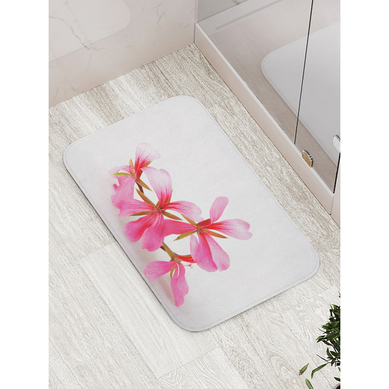 Summer Flower Blossoms Bath Mat