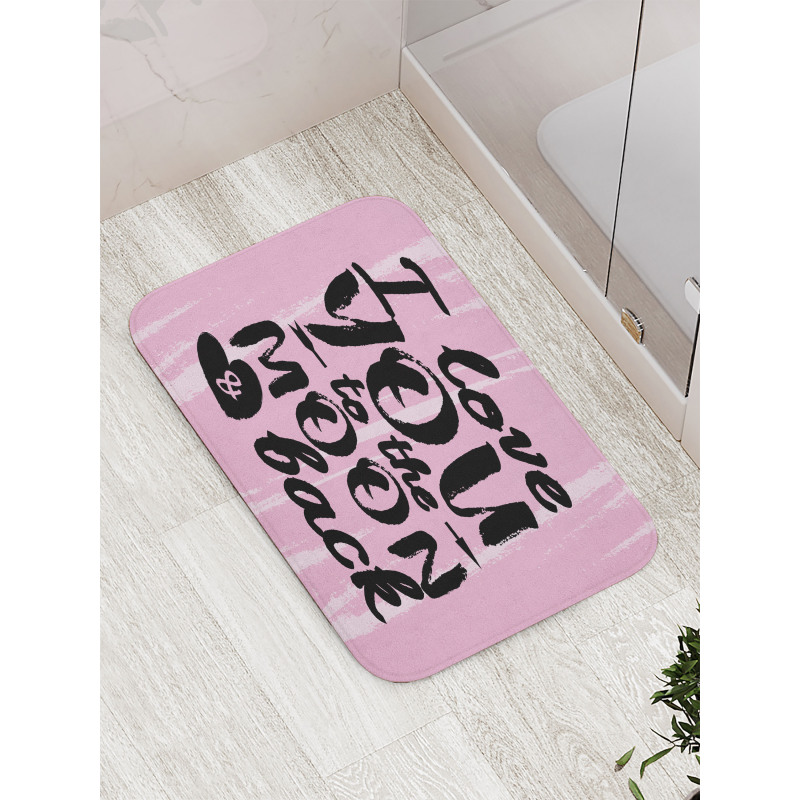 Affection Motto Art Bath Mat