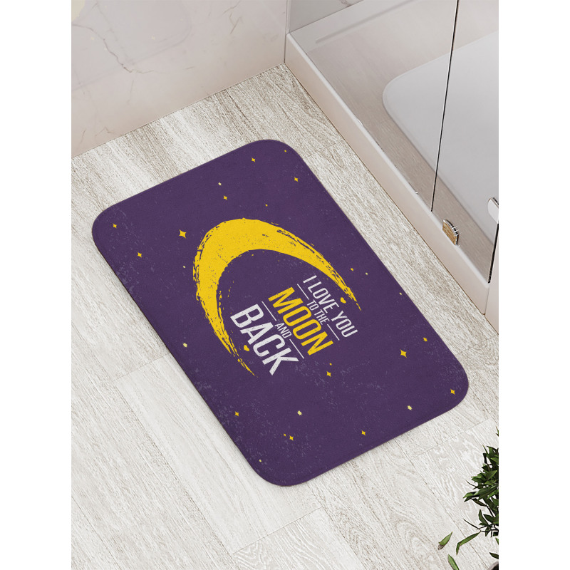 Stars Celestial Elements Art Bath Mat