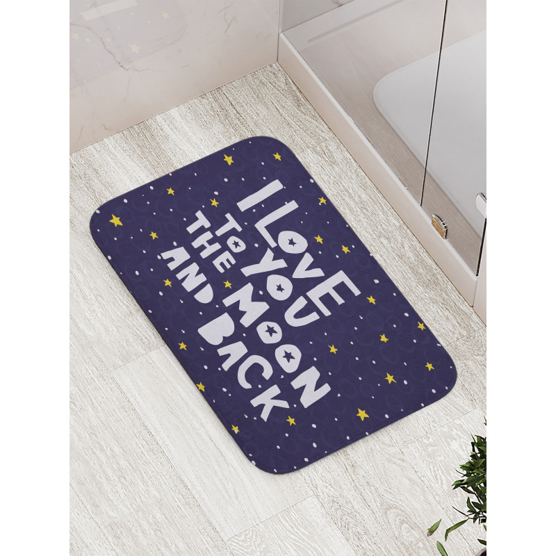 Planets Galaxy Space Bath Mat