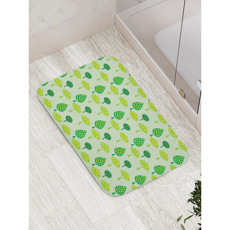 Abstract Trees Blossoming Bath Mat