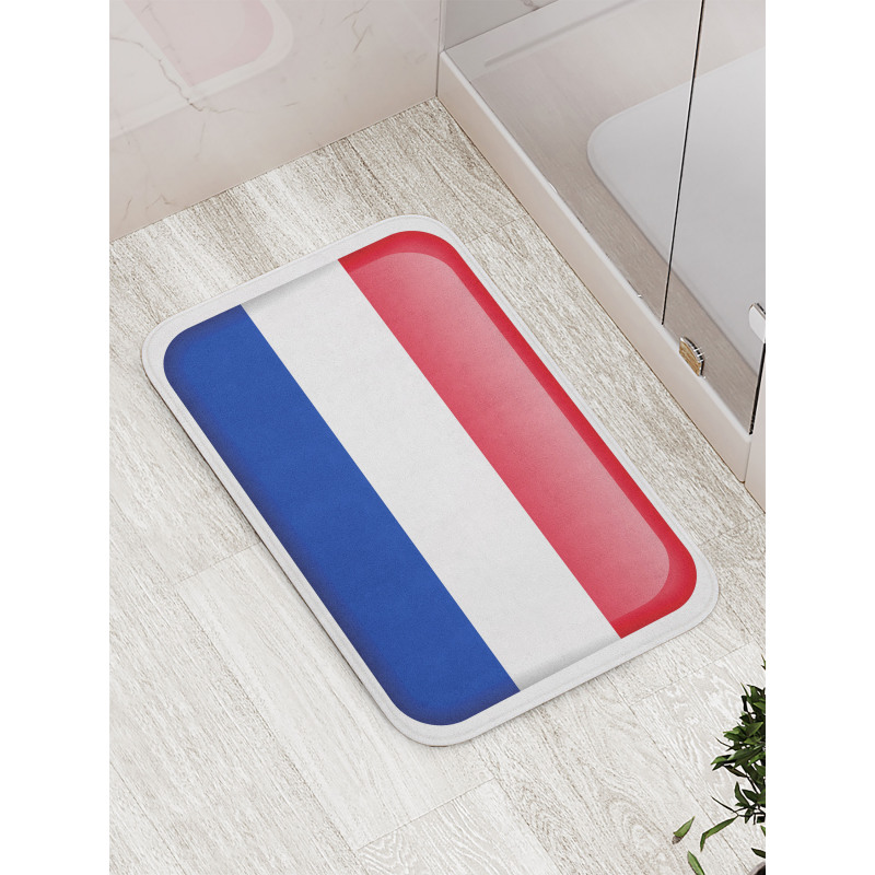 Holland Flag as Square Shape Bath Mat