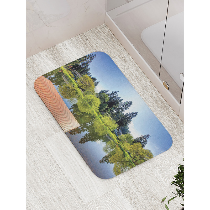 Scenic View Countryside Bath Mat