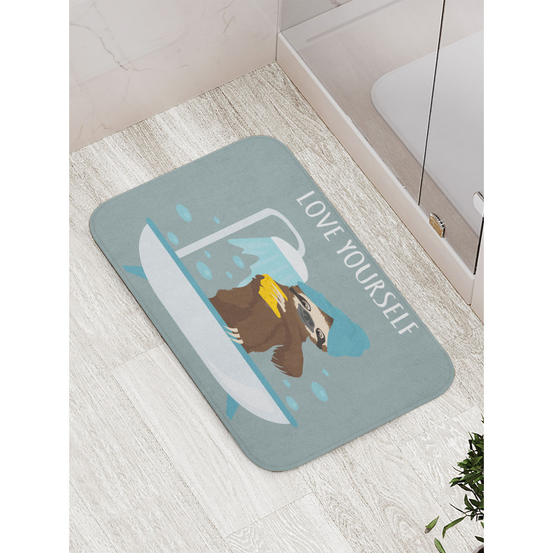 Bathing Lazy Animal Bath Mat