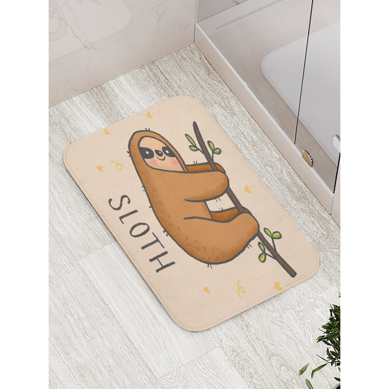 Lazy Animal Smiling Bath Mat