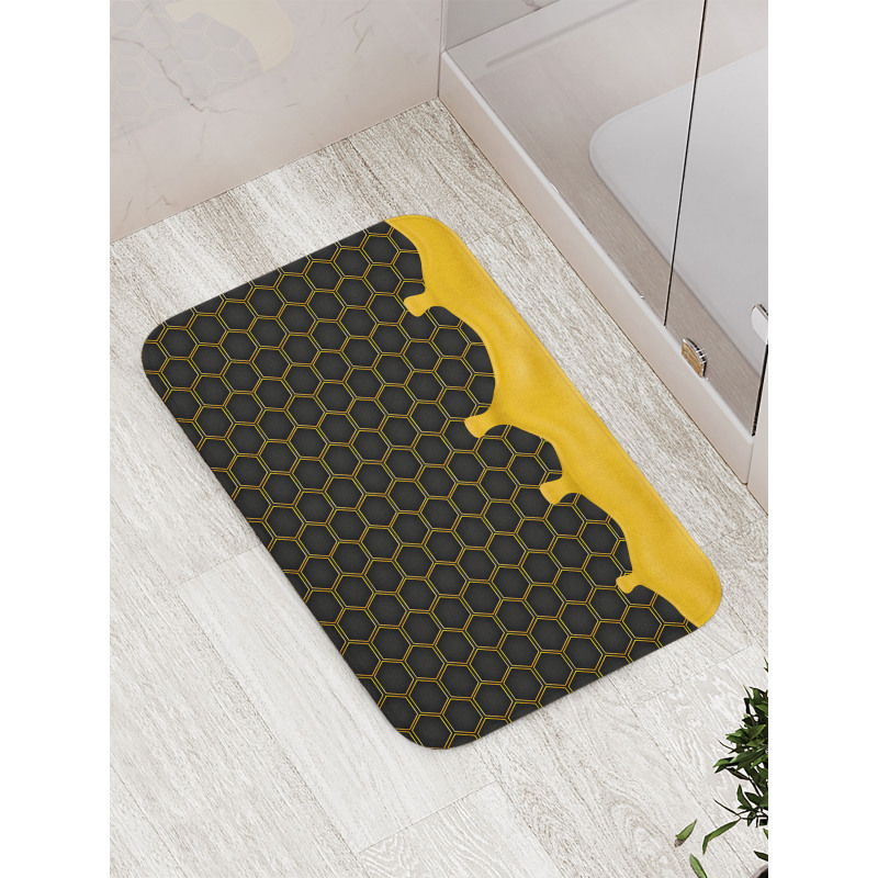 Honeycomb Dripping Beehive Bath Mat