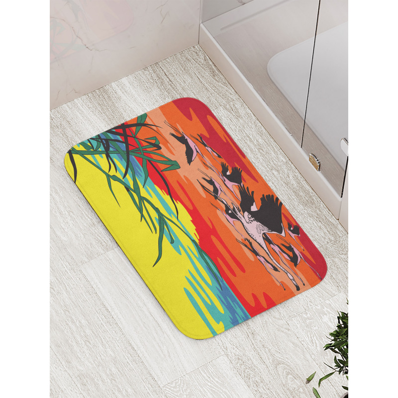 Birds in the Air Art Bath Mat