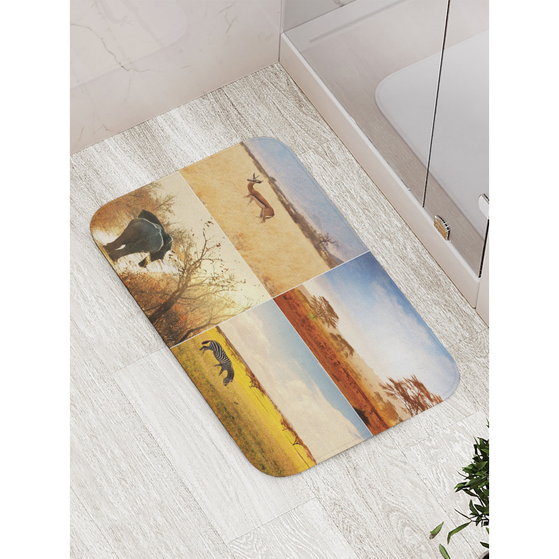 Wild Savannah Animal Bath Mat