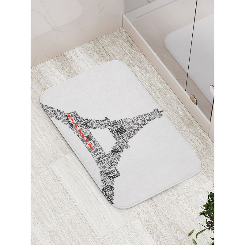 Paris France Tour Bath Mat