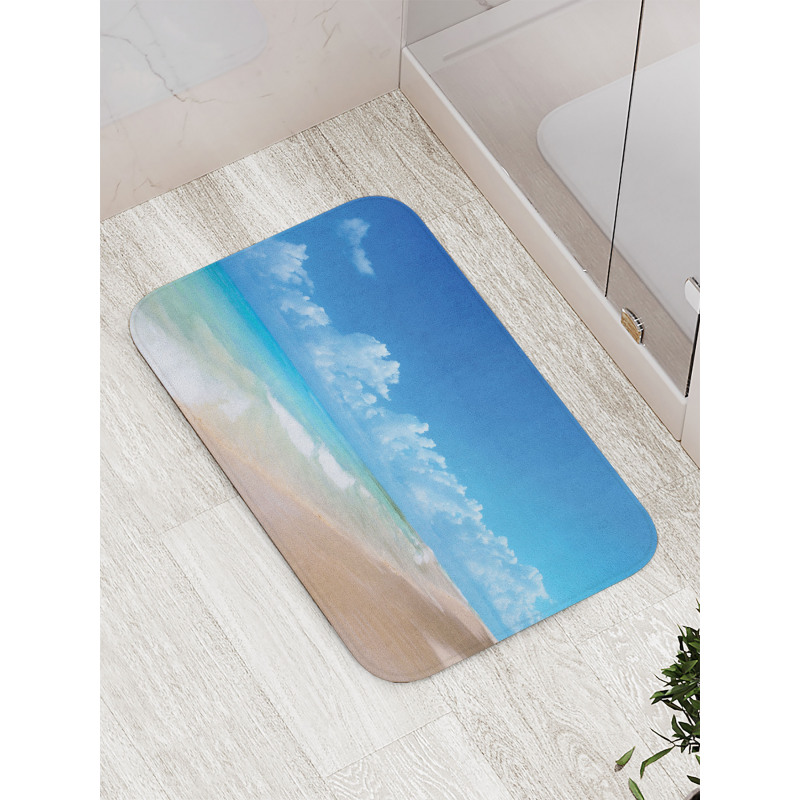 Tropical Ocean Waves Bath Mat