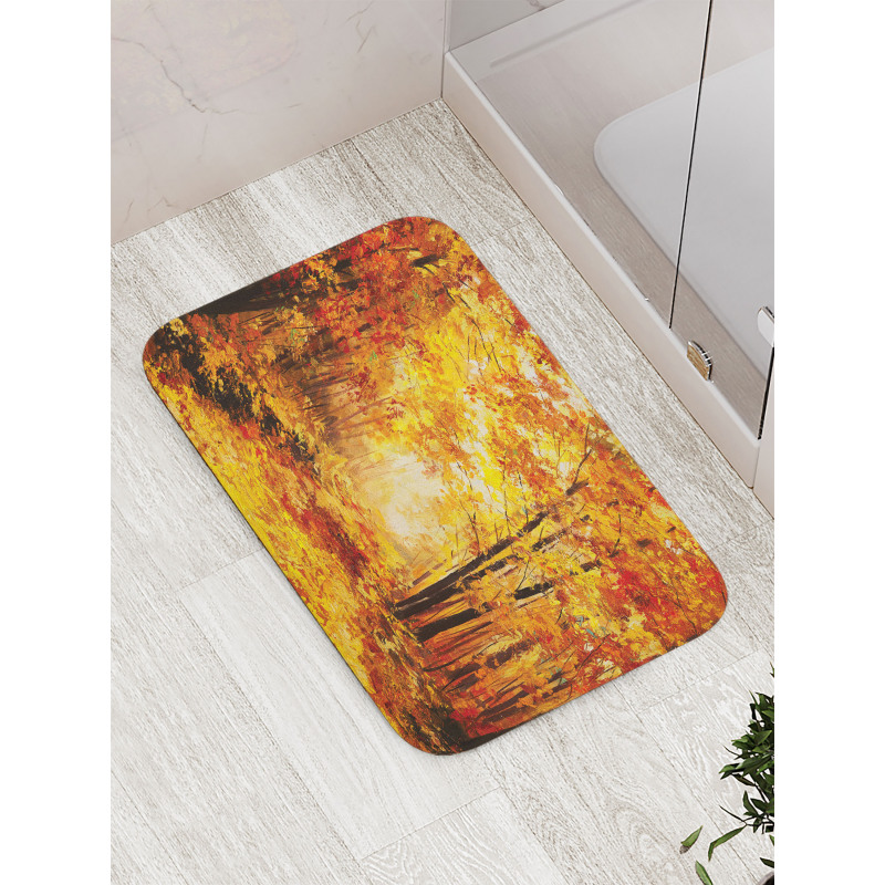 Autumn in Relax Forest Bath Mat