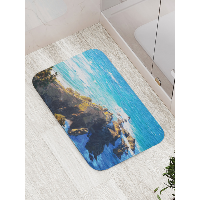 Austalian Cliffs by Sea Bath Mat